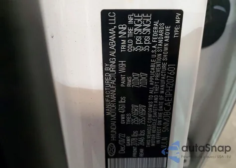 2023 Hyundai Tucson Sel from USA, damaged, VIN 5NMJBCAE1PH207601